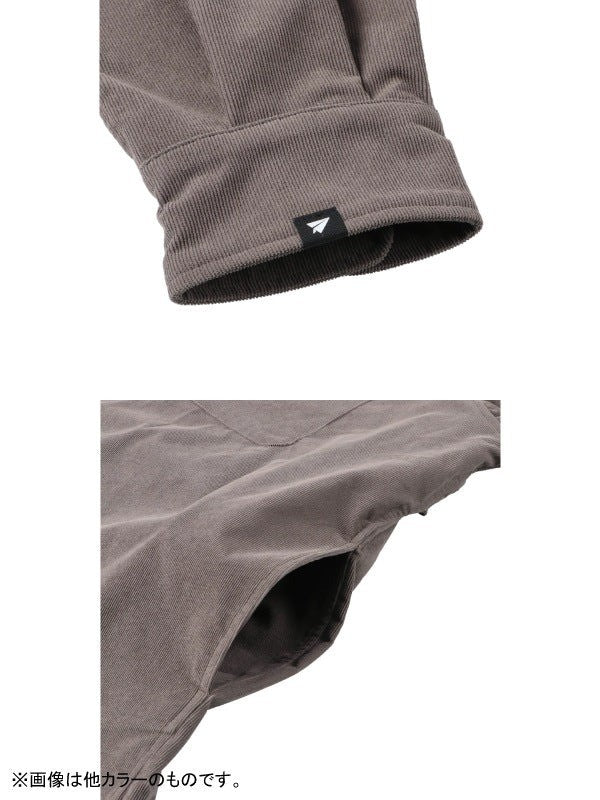 HIKE&BIKE CAVE CORDUROY BIG SHIRT #01BLK [PS232008]｜PAPERSKY WEAR