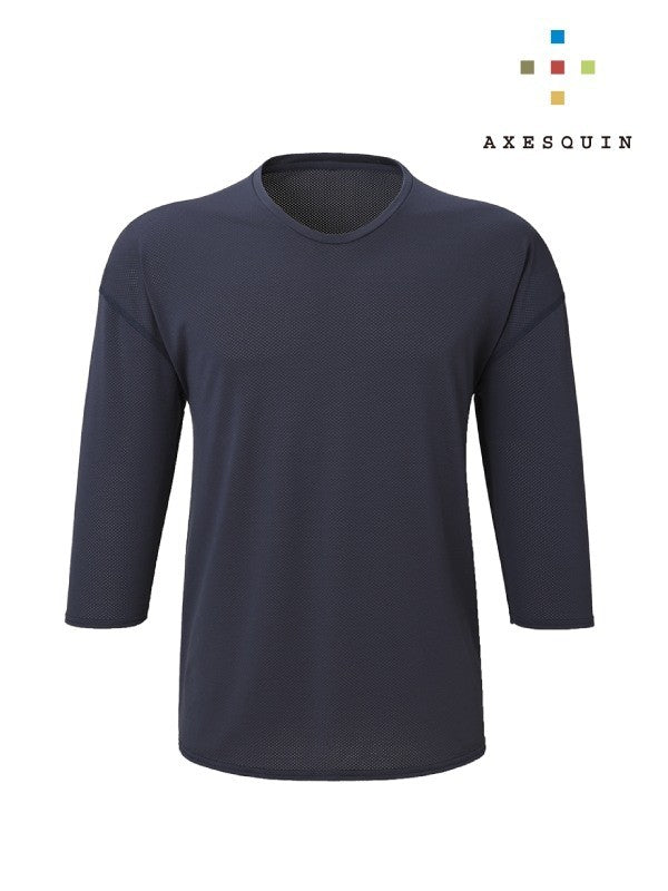 Uroko shirt, 3/4 sleeves #Aonibi [041007]｜AXESQUIN