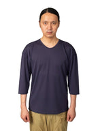 ウロコシャツ 七分袖 #アオニビ [041007]｜AXESQUIN【Outlet_30】