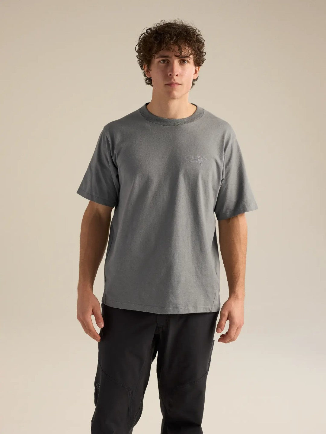 【Men】Kragg Cotton Emblem Crew SS M #Void [X00001070204]｜ARC'TERYX