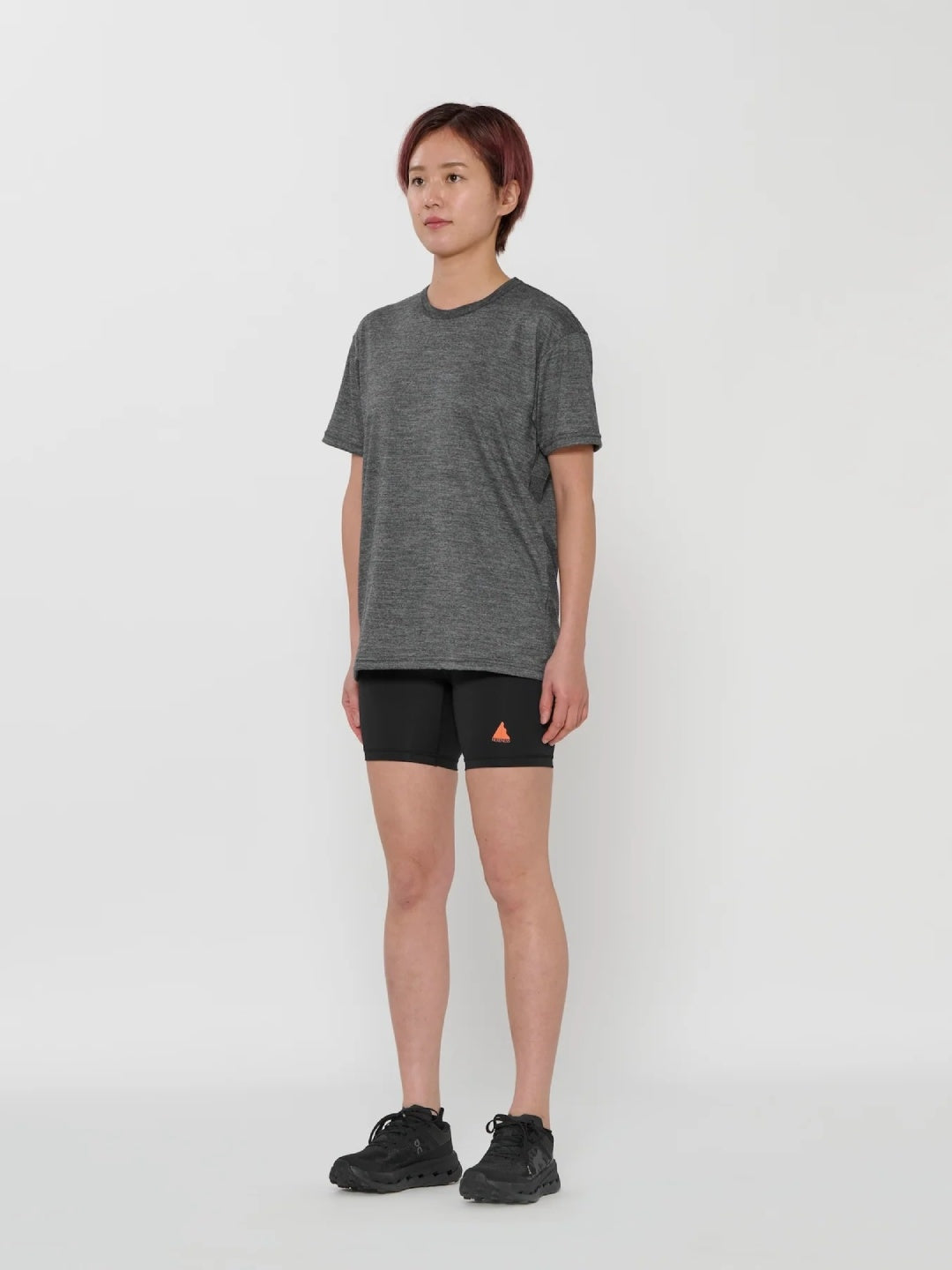 Dry Wool T-shirt 2 #Heather Gray [hu-10014]｜HERENESS