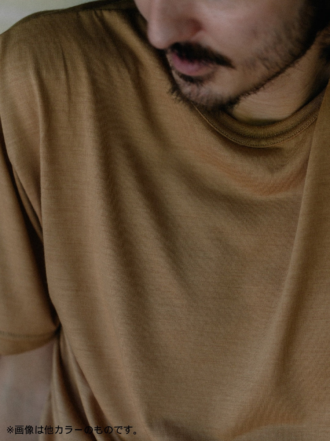 Dry Wool T-shirt 2 #Olive Green｜HERENESS