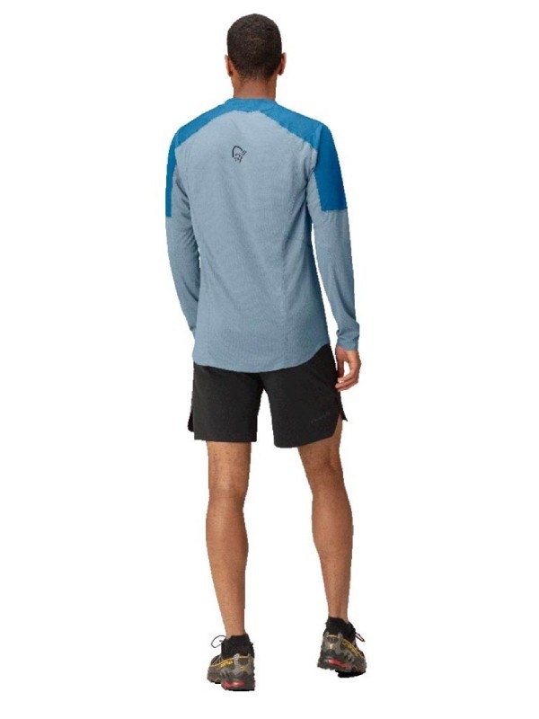 senja equaliser lightweight Long sleeve (M) #Mykonos Blue [5820-23]｜Norrona