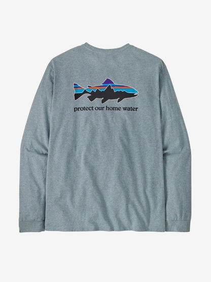 Men's L/S Home Water Trout Responsibili-Tee #TMBL [37574]｜patagonia