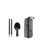 Bistro カトラリーセット with Dyneema Pouch #BLACK｜ZEROGRAM