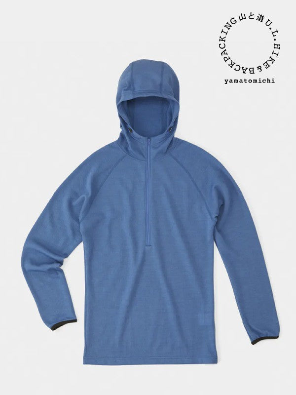 DF Mesh Merino Hoody #Slate Blue｜山と道 – moderate