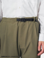 One Tuck Tapered Stretch Pants #WOODY BEIGE [GL75177]｜GOLDWIN