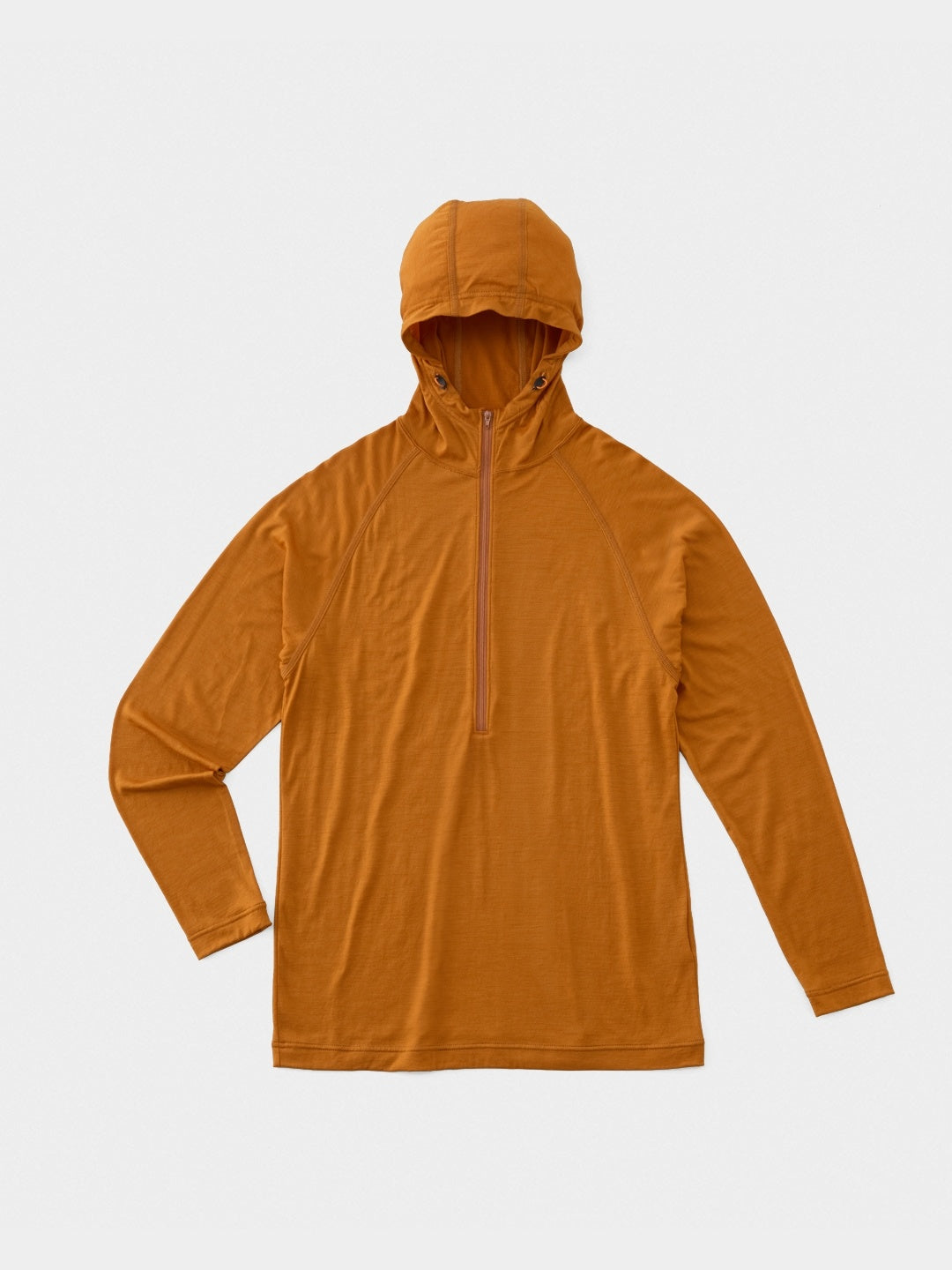 100% Light Merino Half Zip Hoody #Olive｜山と道 – moderate