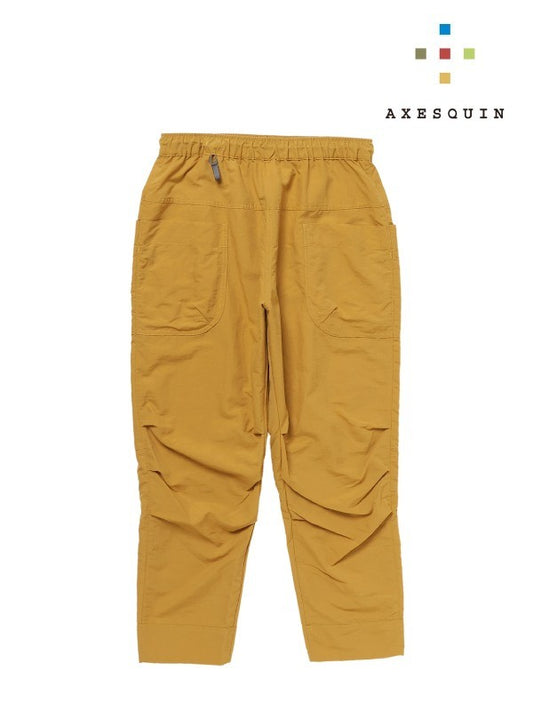 Tussah nylon pants #mustard color [022026] | AXESQUIN