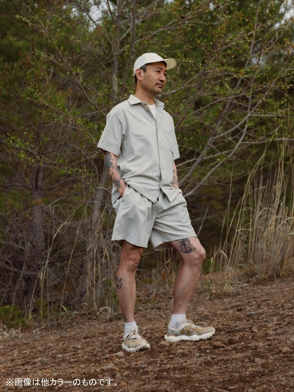 Outdoor Seersucker Shorts #BLACK [HU-20007]｜HERENESS