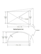 Soul 2P tent 30cm shorter Poles Bikepacking version #Granite Gray｜BIG SKY INTERNATIONAL