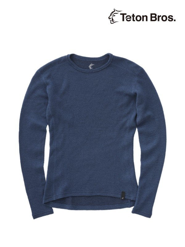 Women's MOB Wool L/S #Navy [TB243-680112]｜Teton Bros.