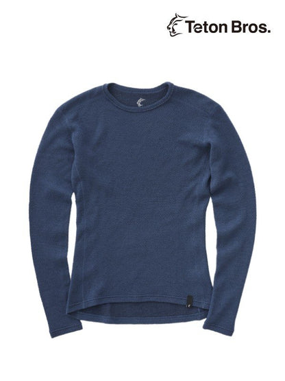 Women's MOB Wool L/S #Navy [TB243-680112]｜Teton Bros.