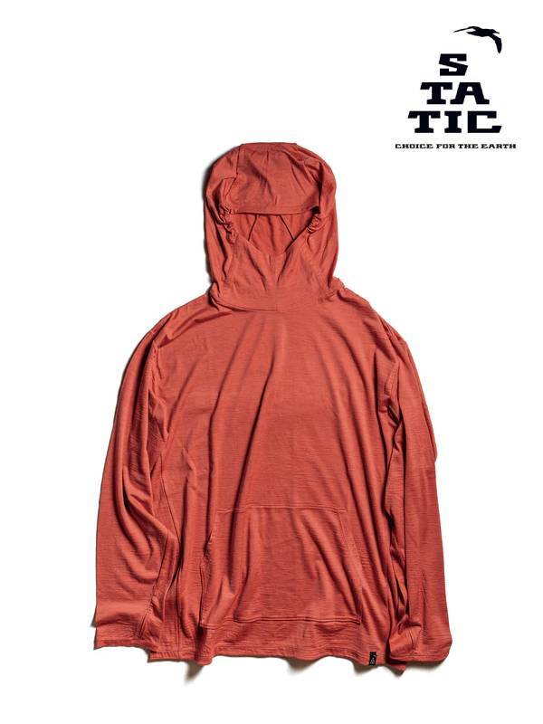 RAW LW Hoody #Smoked Pink [100923]｜STATIC