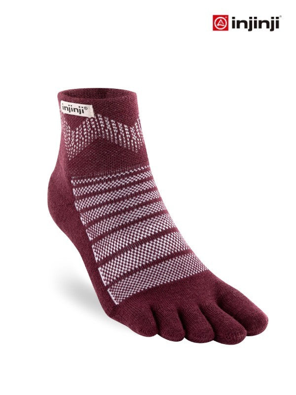 アウトドアＭＷミニクルーウール #ガーネット [223630]｜injinji
