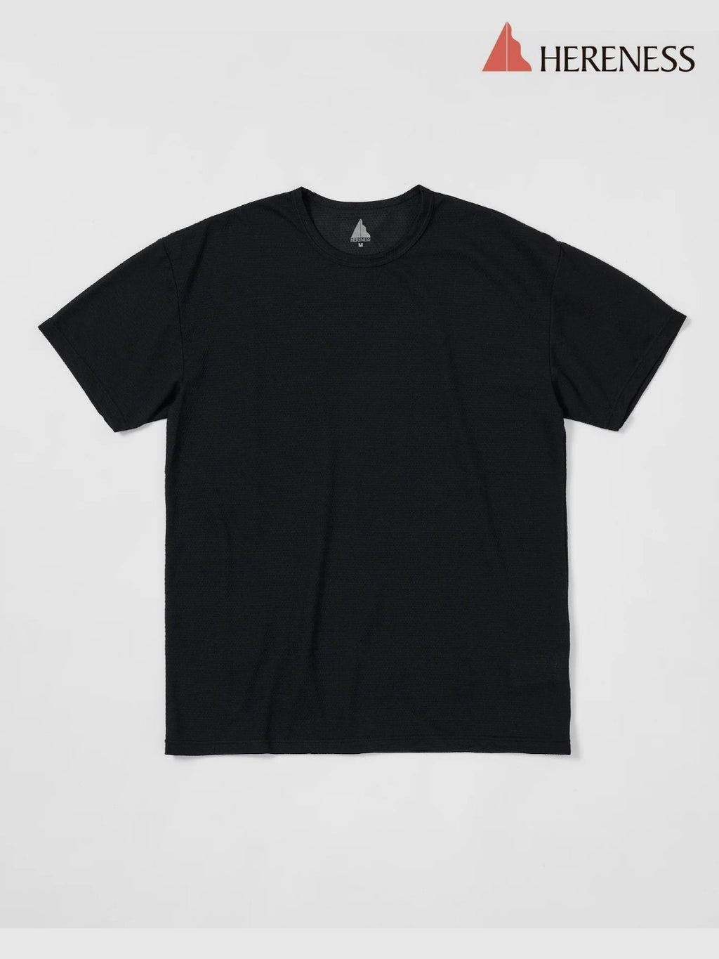 Wool Mesh T-shirt #BLACK [hu-10010]｜HERENESS