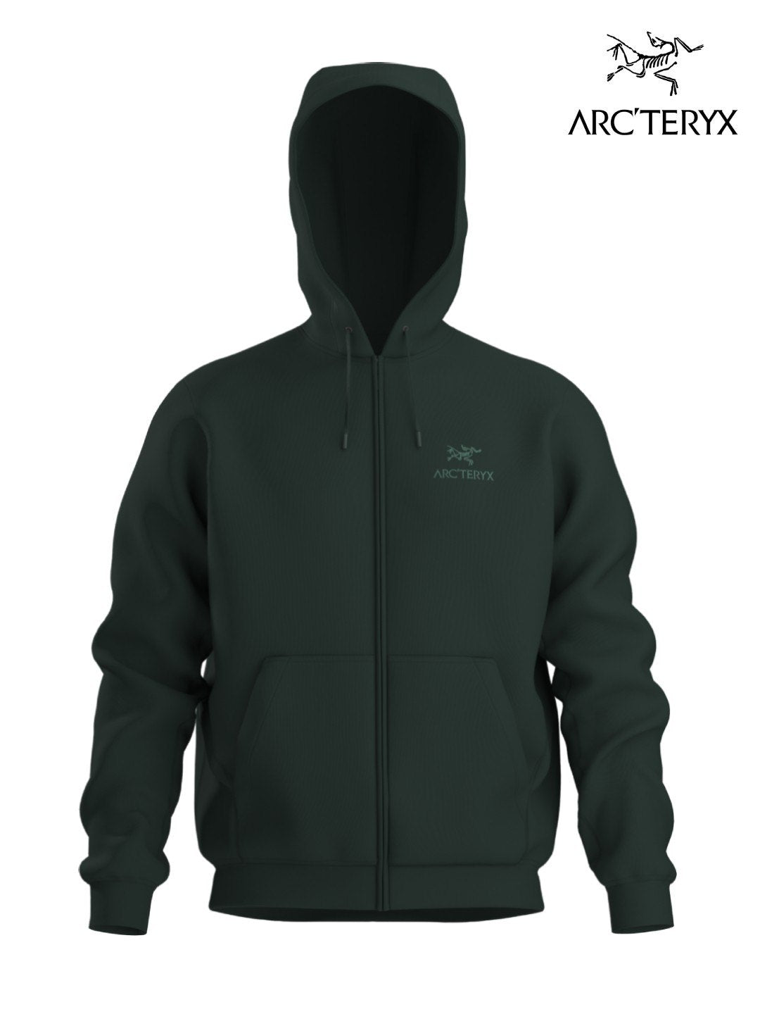 【Men】Emblem Fleece Full-Zip Hoody M #Dark Jade [X00000992909]｜ARC'TERYX