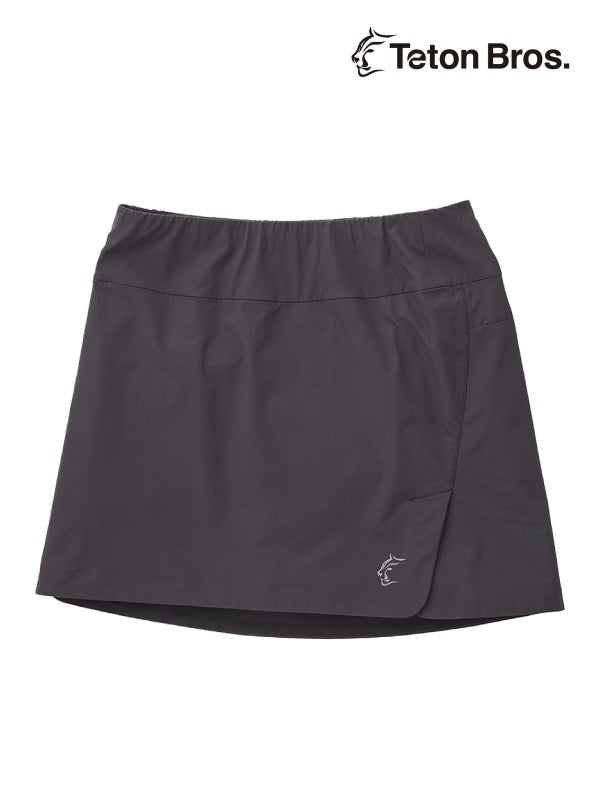 Women's WS Run Skirt #Black [TB251-530212]｜Teton Bros.