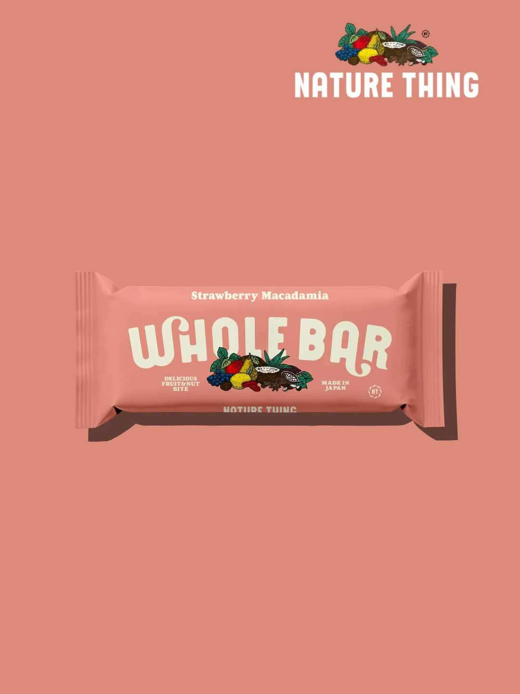 WHOLE BAR / ストロベリーマカダミア  [A2]｜NATURE THING