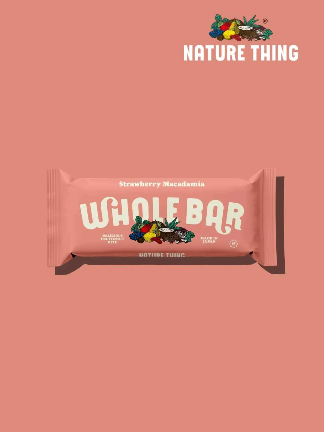 WHOLE BAR / ストロベリーマカダミア  [A2]｜NATURE THING