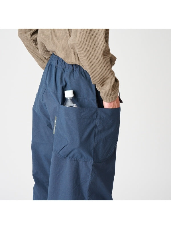 ヴィンテージナイロンのカーブパンツ #アオニビ [022040]｜AXESQUIN