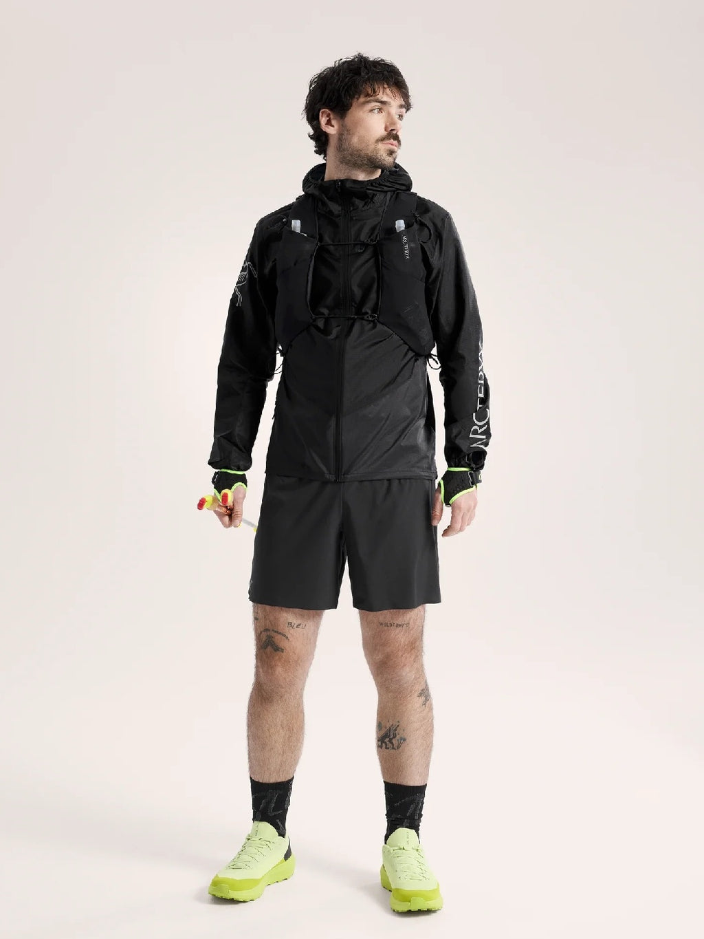 Norvan Windshell Hoody #Black / Graphite [X00001035401]｜ARC'TERYX
