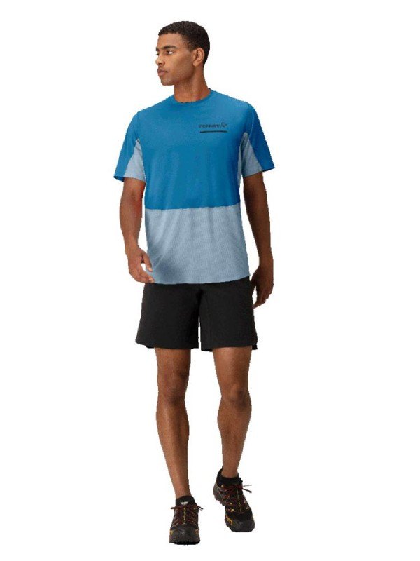 senja equaliser lightweight T-shirt (M) #Mykonos Blue [5826-23]｜Norrona