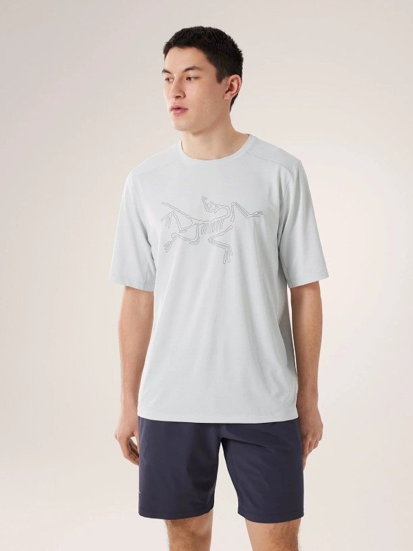 Cormac Logo SS M #Atmos Heather [L08466000]｜ARC'TERYX