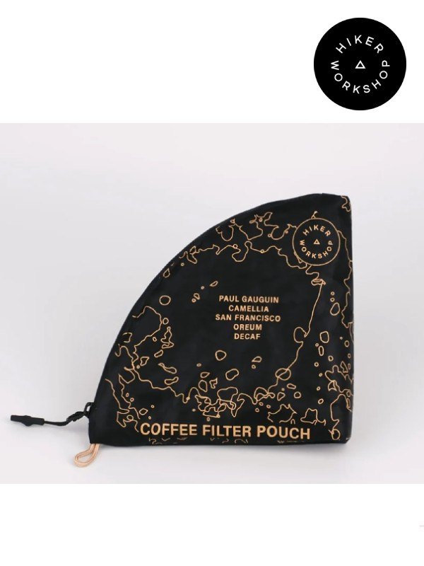 Coffee filter pouch #Black｜HIKER WORKSHOP
