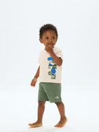 Baby S/S Luminous Graphic Tee #WD [NTB32561]｜THE NORTH FACE【Outlet_40】