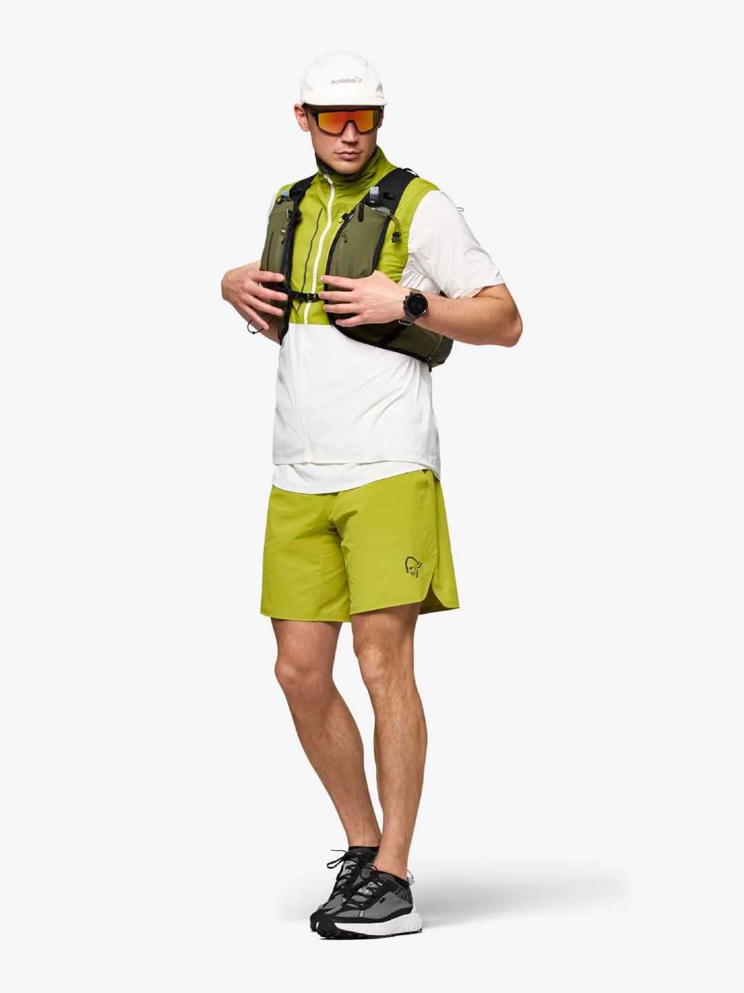 senja flex1 9" Shorts (M) #Golden Lime [5805-23]｜Norrona