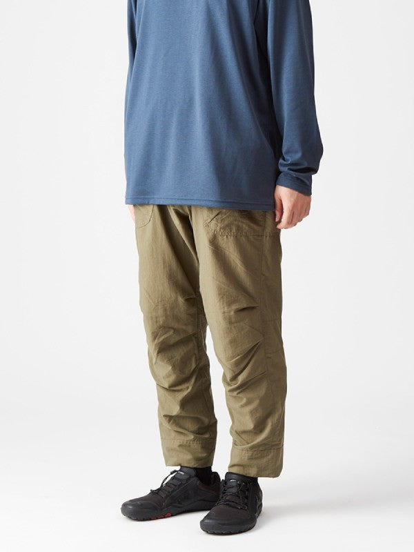 タッサーナイロンのパンツ #オリーブネズミ [022026]｜AXESQUIN