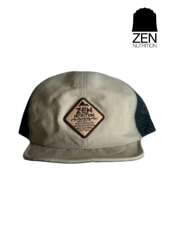 HANAI×ZEN CLEF MESH BUM CAP 2024 #Beige×Green｜ZEN NUTRITION