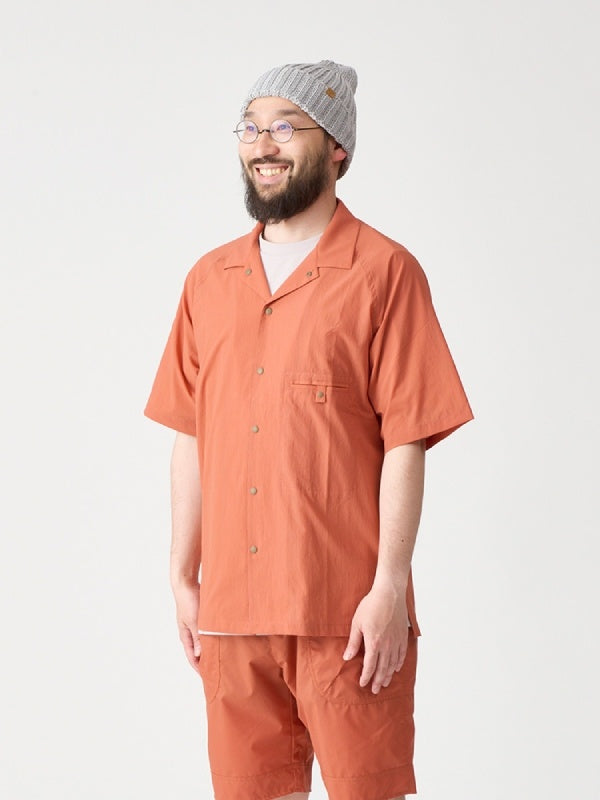 軽くて涼しい半袖シャツ #マンゴ [21102]｜AXESQUIN