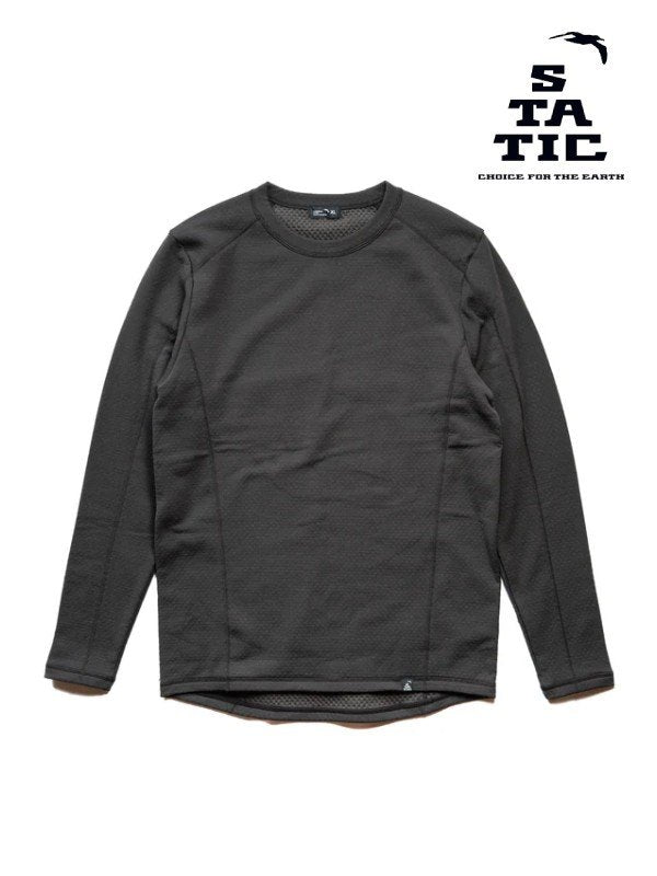 Verve Grid L/S Shirts #Black [105100]｜STATIC