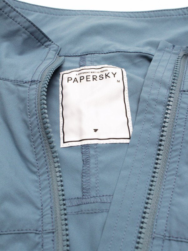 SURUGA BAY VEST #73 BL×GY [PS251017]｜PAPERSKY WEAR