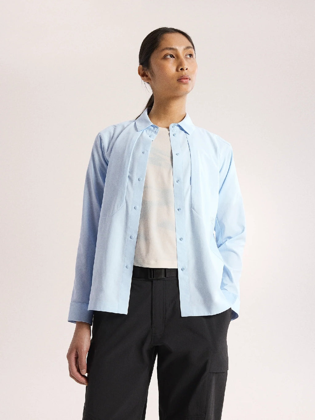 Women's Sima Shirt LS #Alpine Blue [X00000949704]｜ARC'TERYX