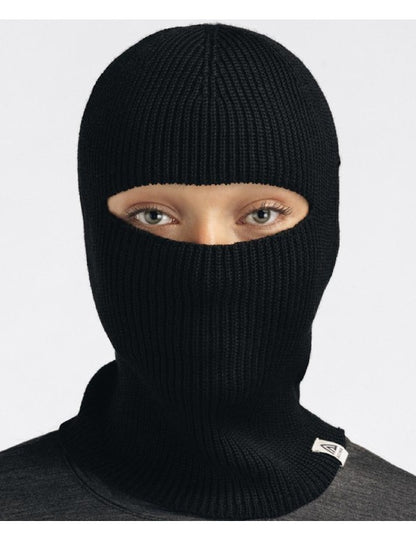 Flat Knit Balaclava Hat #Jet Black [109922]｜ACLIMA