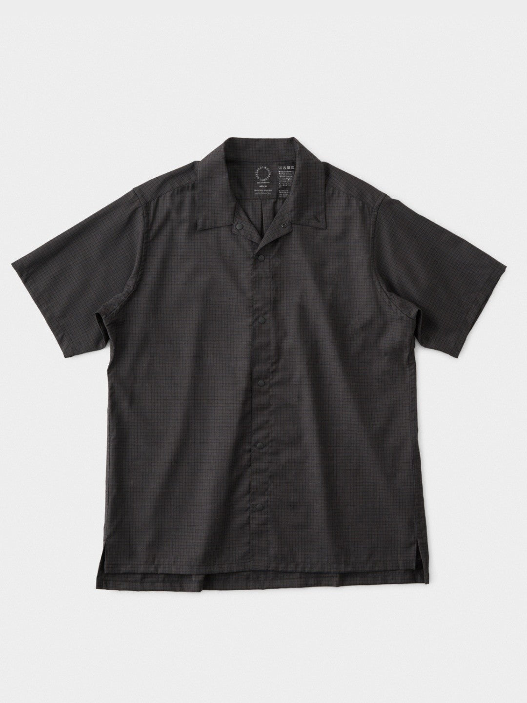 Men's Merino Short Sleeve Shirt #Blue x Brown Check｜山と道