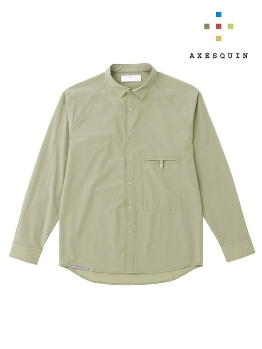 Soft shell short collar shirt #Yamabatoiro [021066] | AXESQUIN