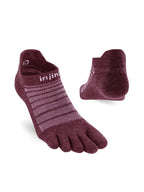 ラン ライトウェイト ノーショウ ウール #ガーネット [261610]｜injinji