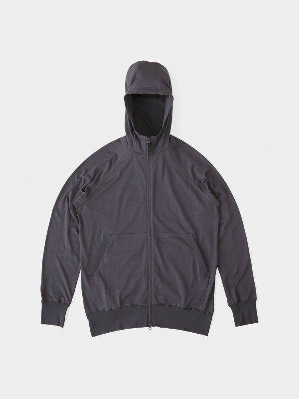 100% Merino Zip Hoody #Black｜山と道 – moderate