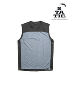 Chord Wool Sleeveless Shirts #Ice Heather/Carbon [105201]｜STATIC