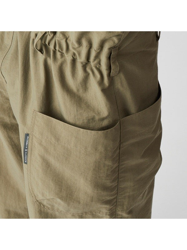 タッサーナイロンのオーバーオール #オリーブネズミ [022025]｜AXESQUIN