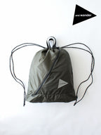 crispy rip drawstring bag #khaki [6985160]｜and wander
