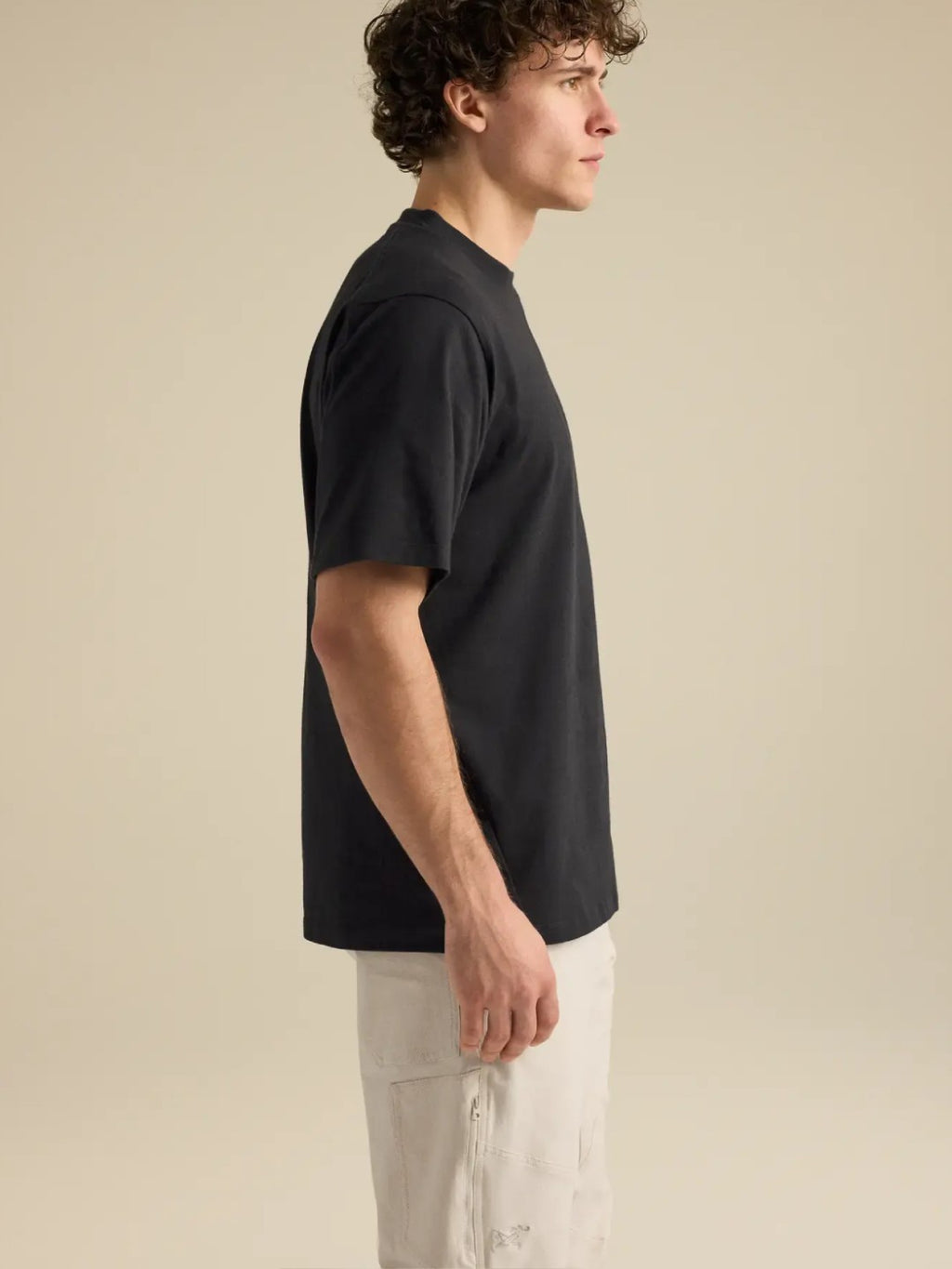 【Men】Kragg Cotton Emblem Crew SS M #Black [X00001070202]｜ARC'TERYX