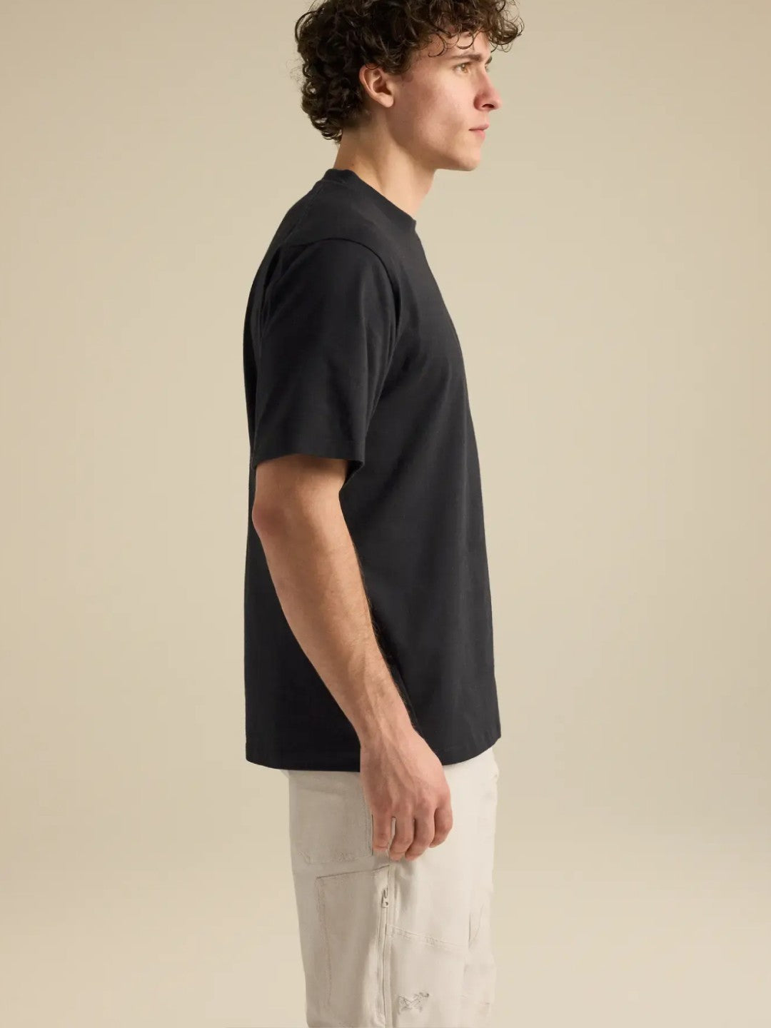 【Men】Kragg Cotton Emblem Crew SS M #Black [X00001070202]｜ARC'TERYX