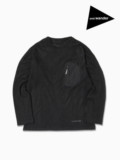 Women's alpha direct pullover #010/black [4244116]｜and wander