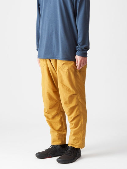 Tussah nylon pants #mustard color [022026] | AXESQUIN