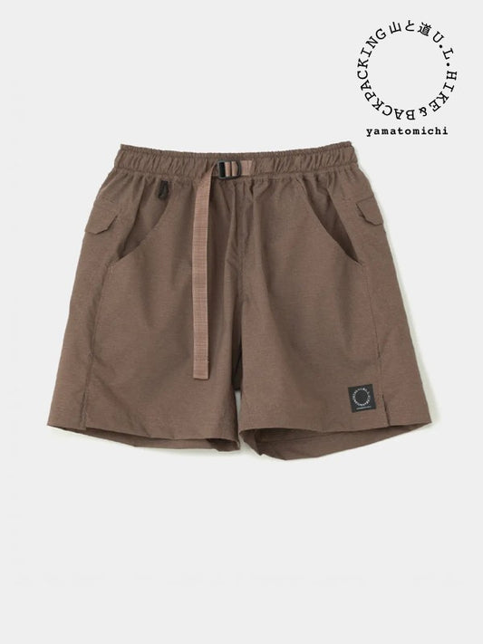 Men's 5-Pocket Shorts Light #Smoke Brown｜山と道